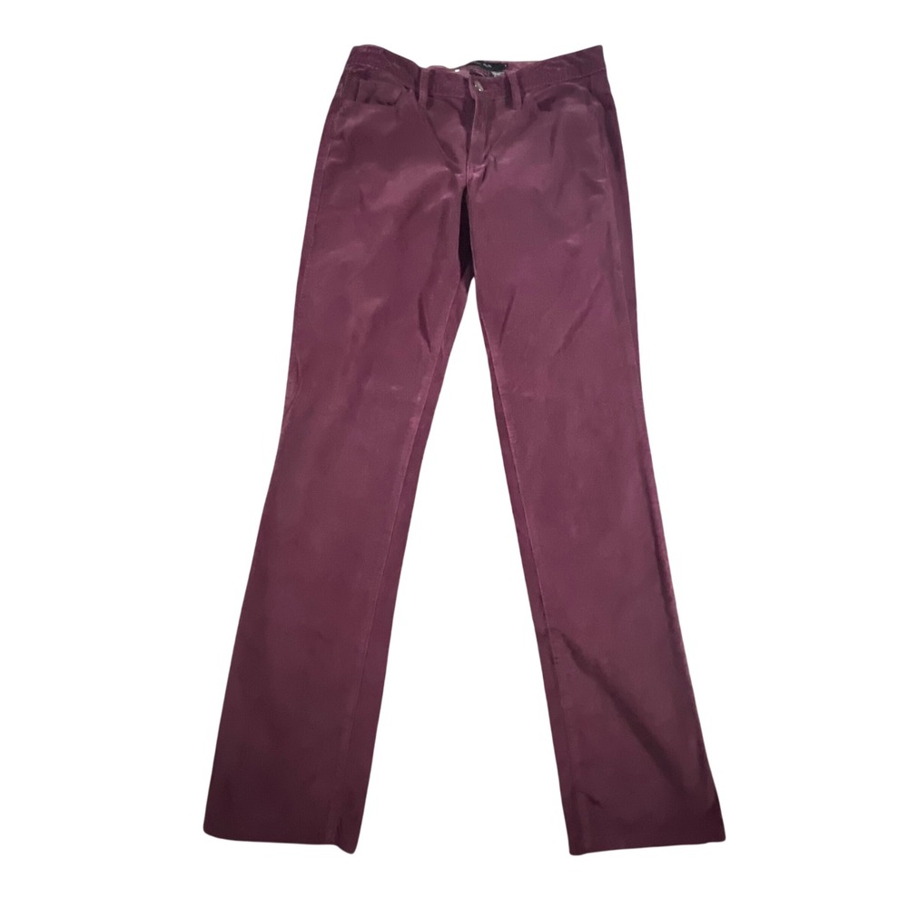 Calvin Klein Jeans Corduroy Pants Womens 8x34 Burgundy Plum Straight Leg Fall